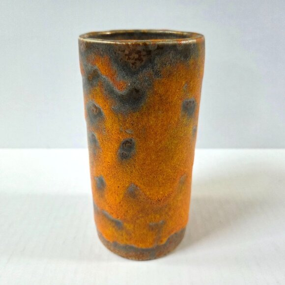 Vintage Royal Haeger Pottery Cylinder Vase Orange Peel Mid Century MCM - Picture 2 of 12